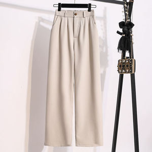 <span class=keywords><strong>Pantaloni</strong></span> Larghi Casual da Donna <span class=keywords><strong>in</strong></span> Lana XL, Modello a Sigaretta a Tre Quarti, Stile Harem <span class=keywords><strong>in</strong></span> Seta con <span class=keywords><strong>Elastico</strong></span> <span class=keywords><strong>in</strong></span> <span class=keywords><strong>Vita</strong></span>, Decorazione per Ufficio, Estivi, Fornitura ODM - Product Image 4