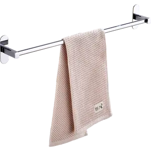Stainless Steel Towel Rack No Punch Bathroom Hanging Rod Restroom Bathroom Pendant Nail Free Bathroom Single Rod Towel Bar