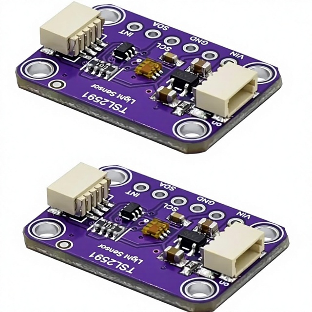 TSL2591 High Dynamic Range Digital Light Sensor Breakout Module Purple 600000:1 Dual-Spectrum Visible/IR