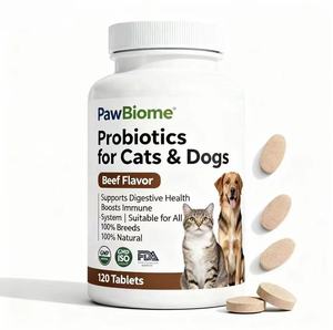 โปรไบโอติกสำหรับสุนัขและแมวแบบขายส่ง - เสริมภูมิคุ้มกัน ช่วยระบบย่อยอาหารที่บอบบาง น้ำมันปลาไฮโปอัลเลอร์เจนิก บำรุงข้อต่อและสุขภาพผิว แบรนด์ OME - Product Image 1