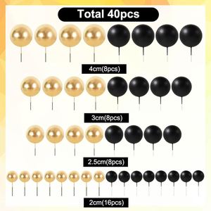 32 Pcs Matte Colorful Foam Ball Decorations Cake Decor Ball for Halloween Topic Cake Decoration Factory Supplier - Product Image 3