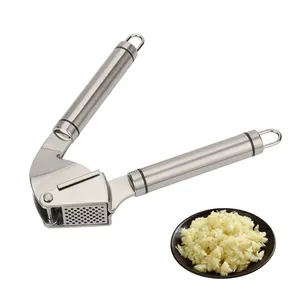 Professional food grade classical 304 stainless steel manual garlic press mincer