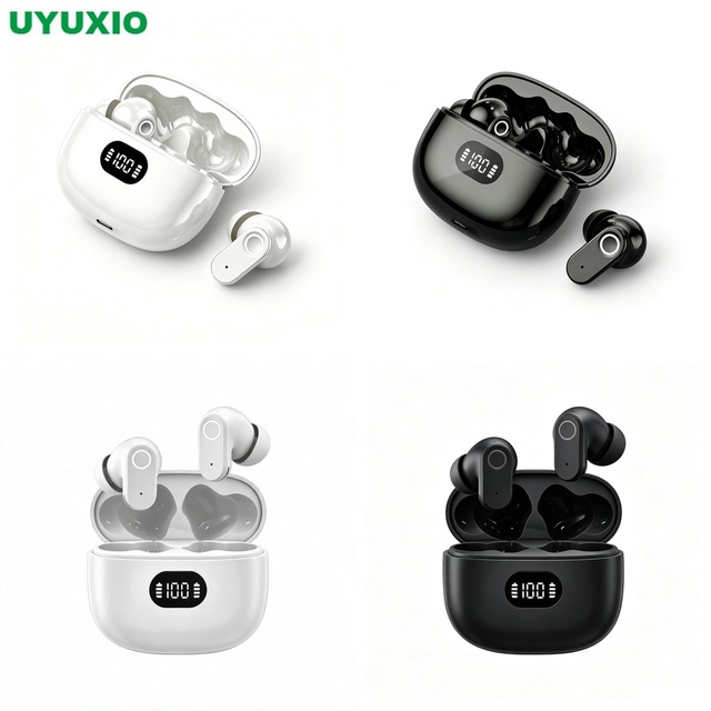 In Ear Wireless Earbuds HiFi Stereo Headphones with HiFi Sound Clear Calls LED Display Case Smart Touch for Workout Commute