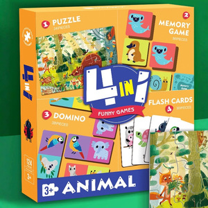 Set di Giochi Puzzle 4 in 1 Personalizzato EPT, Gioco di Memoria, Puzzle, Carte Flash, Puzzle Educativi per Bambini - Product Image 3