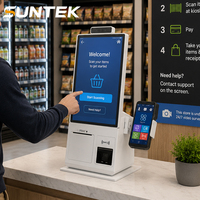Kiosco de Autoservicio para Check-in y Check-out de Hotel SUNTEK, Terminal POS Inteligente de 15.6 Pulgadas para Integración con PMS