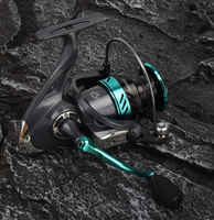 Moulinet de pêche spinning haute vitesse 16kg Drag 5.2:1, bobine entièrement métallique, pour eau salée, moulinet en carbone, d'occasion du Japon
