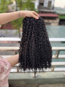 Extensions de cheveux humains vietnamiens à double trame, 100% cheveux vierges Remy, vente en gros, fabricant d'exportation - Product Image 2