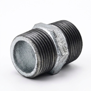 Raccord de tuyau en fonte malléable galvanisé à chaud, raccord hexagonal mâle pour conduite d'eau, pour la lutte contre l'incendie et la plomberie - Product Image 2