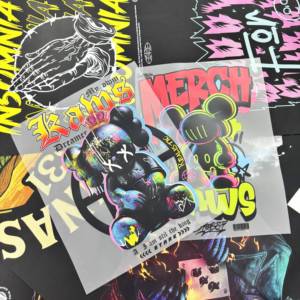 Kustom semua desain panas Transfer hewan peliharaan kaus vinil besi stiker stiker plassol siap tekan stiker panas dengan DTF - Product Image 1