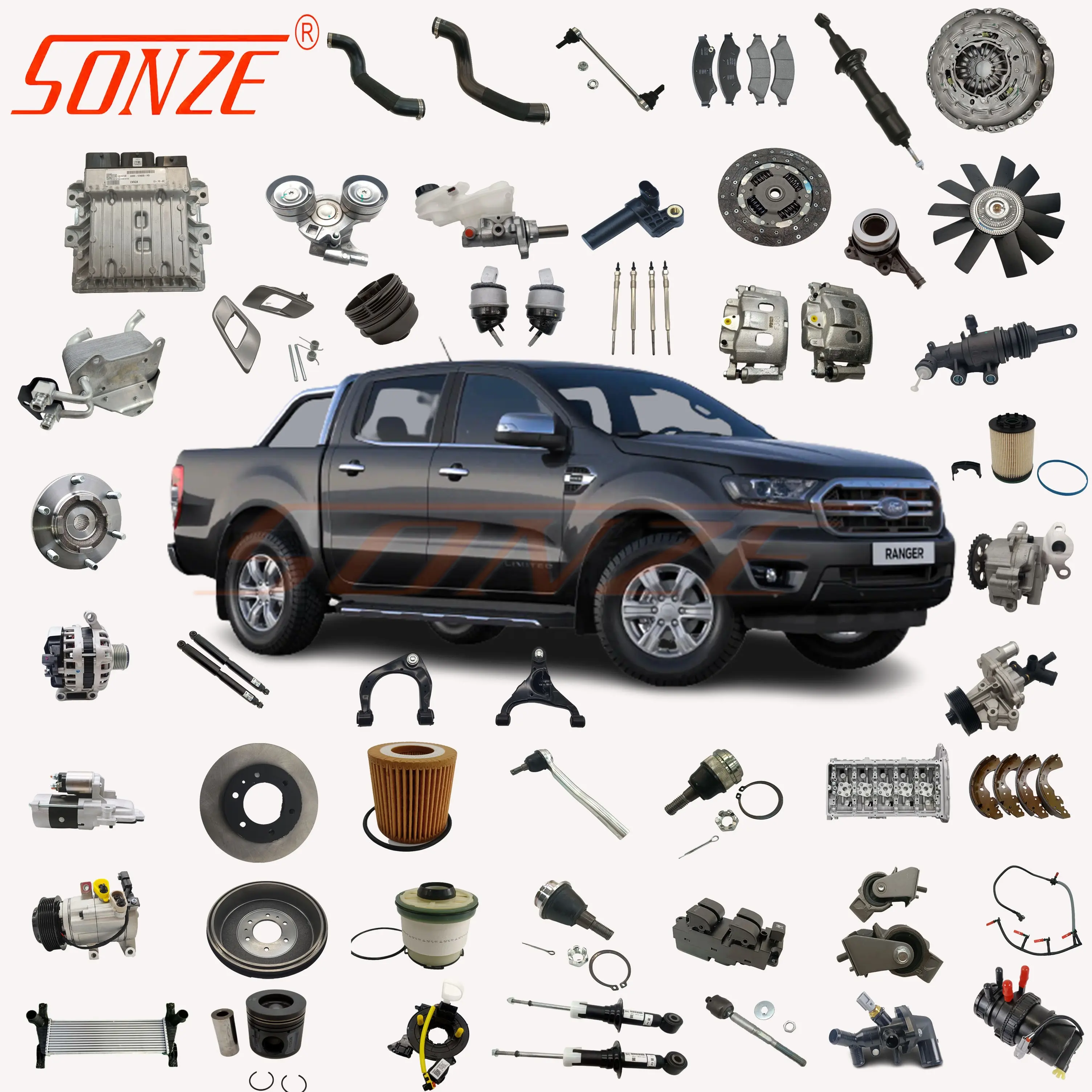 All Auto Spare Parts Engine Parts Chassis Parts for Ford Ranger Mazda BT50