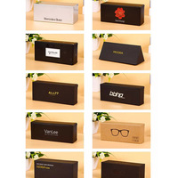 Boîtes à lunettes en carton noir et blanc en gros, étuis à lunettes optiques personnalisés avec logo, en stock, boîte à lunettes de soleil, emballage écologique