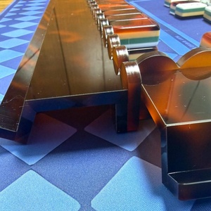 Regla de Mahjong de Acrílico para Organizar Fichas, Regla de Empuje para Juegos de Casino, Entretenimiento para Salas de Cartas de 4 Jugadores - Product Image 2