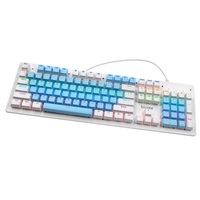 Clavier de jeu Bajeal filaire USB 2.0, mécanique, rétroéclairé RGB, axe rouge, programmable, anti-ghosting, design ergonomique