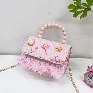 Neues Produkt Mädchen Schöne Handtaschen Damen Günstige Schulter Kleine Taschen Glitter Pailletten Geldbörsen Für Kinder - Product Image 3