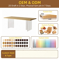 Luxuriöser schwebender Esstisch aus Acryl und Massivholz |   Minimalistischer Handgefertigter Umweltfreundlicher Langlebiger Schreibtisch für Zuhause & Büro