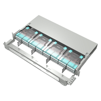 Panneau de brassage ODF MPO-LC haute densité SJF12M1 1U pour centre de données, cadre de distribution de fibre optique MAX 192 ports, garantie 3 ans, ODM OEM