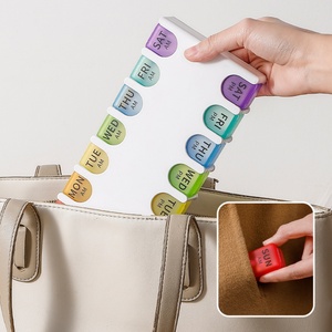 Organizador de Pastillas Semanal Promocional con Compartimento Grande, Apto para Artritis, Estuche de Viaje para 7 Días, para el Hogar - Product Image 3