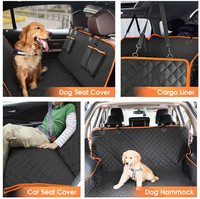 Tapis de protection imperméable antidérapant pour chien de compagnie tapis de doublure de cargaison de coffre de voiture avec housses de siège latérales pour sièges baquets