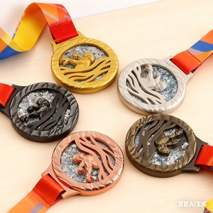 Medalla Deportiva de Metal Personalizada por el Fabricante, Medalla de Oro, Plata y Bronce para Natación, Maratón, Ciclismo, Atletismo - Product Image 2