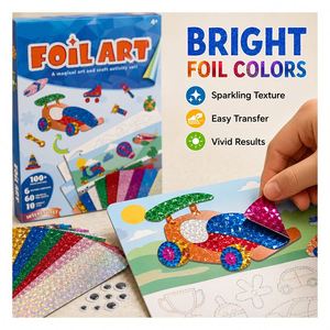 Kit de Transferencia de Láminas DIY de Animales de Safari, Pegatinas Coloridas de EVA, Juego de Manualidades Educativas Preescolares, Regalo Festivo para Niños Pequeños - Product Image 4