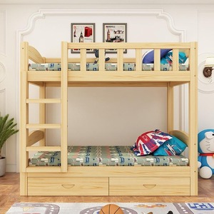 Venta de Fábrica: Cama <span class=keywords><strong>Litera</strong></span> Moderna Multifuncional de Madera Maciza, Cama Doble con Almacenamiento para Dormitorio Infantil, Venta al Por Mayor - Product Image 2