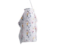 Housse de poussette multifonctionnelle imprimée 100% coton, écologique, respirante, pour bébé, avec sangles réglables pour l'allaitement
