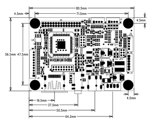 Carte de contrôle LCD <span class=keywords><strong>Caison</strong></span> RTD2513A pour écran haute luminosité FHD 1920x1200, convertit la résolution du signal LVDS, fonctionne de -20 à +70°C - Product Image 5
