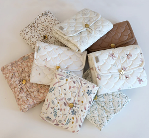 Trapuntato in cotone organico impermeabile, fasciatoio portatile, - Product Image 2