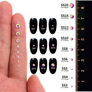 1440 Uds tamaño mixto cristal transparente FlatBack diamantes de imitación no Hotfix decoraciones de vidrio para DIY Nail Art 3D piedra brillo - Product Image 5