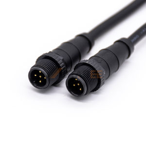 <span class=keywords><strong>สาย</strong></span>แพทช์แบบขึ้นรูปสองด้าน M12 5 ขา ชนิด A-Coded ตัวผู้-ตัวผู้ ขนาด AWG22 สำหรับเชื่อมต่อสัญญาณ - Product Image 1