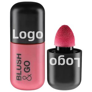 Fard à joues liquide rose clair finition mate logo personnalisé fard à joues liquide organique imperméable à l'eau lueur naturelle longue durée - Product Image 1