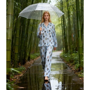 Mishiti [<span class=keywords><strong>Winnie</strong></span> <span class=keywords><strong>Pooh</strong></span> Blu] Abbigliamento Loungewear <span class=keywords><strong>da</strong></span> Donna in Cotone a Maniche Lunghe e Lunghezza Intera, Design di Tendenza di Nicchia, per l'Autunno, Vendita all'Ingrosso - Product Image 5