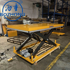 Plataforma Elevadora de Tijera Eléctrica Hidráulica Bozhong, Capacidad de Carga de 500 kg, Modelo HT200-300, Altura de Elevación de 0.5-10 m para Almacén - Product Image 2