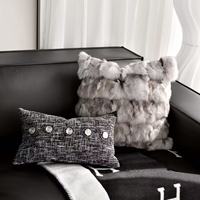 Bantal Sofa Tiff Home Gaya Modern 30*50cm Grosir Kelas Atas Dapat Disesuaikan Anti-Statis Tenun Bordir Pola Geometris