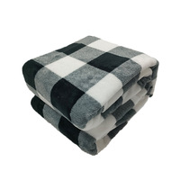 Usine de qualité personnalisée anti-boulochage chaud Plaid corail polaire en peluche couverture polaire pour lit canapé maison