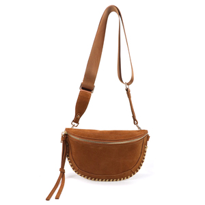 New Style Women's Designer Minimalist Retro Faux Suede Crescent Waist Bag Women's Outdoor Crossbody Bag - Product Image 1