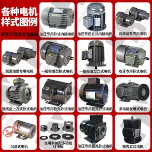 Moteur dédié à la pompe hydraulique 0,75KW 1,5KW 2,2KW 3,75KW en cuivre pur, mini-moteur AC de haute qualité - Product Image 2