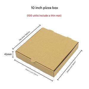 Cajas de Pizza para Regalo al por Mayor, Biodegradables, Creativas, Portátiles, Apilables, de Papel Kraft Impreso, para Empacar Alimentos - Product Image 4