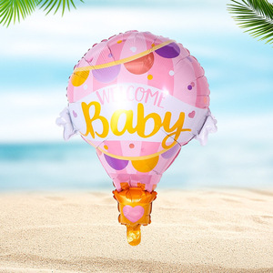 <span class=keywords><strong>Globo</strong></span> de aluminio redondo de 18 pulgadas para bebé, suministros de decoración para fiesta de cumpleaños semanal para bebé - Product Image 2