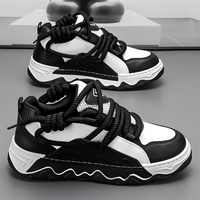Sneakers confortables pour hommes de la marque Lanwen, modèle Chunky, tendance 2025