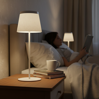 Lampe de lecture de chevet LED, lampe en tissu LED en forme de bouteille de vin, lampe de bouteille sans fil à 3 couleurs, contrôle tactile, veilleuse en forme de bouteille de vin