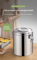 Termo Aislado de Precisión de 30L, Acero Inoxidable de Grado Alimenticio con Garantía de Tamaño Preciso
