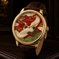 Montre à cadran émaillé, montre-bracelet émaillée personnalisée, OEM ODM, marque privée, usine source, vente en gros en vrac
