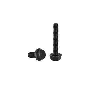 Gb5789 Hex Flange Bolts M5 M8 M10 M12 M14 M16 10.9 Grade Alloy Steel Black Oxide Fully Threaded Standard Use - Product Image 3