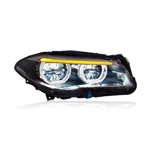 Conçu spécifiquement pour les modèles de la Série 5 F10/F18 2011-2017, ensemble de phares modifiés avec feux de jour LED 12V Modif - Product Image 4