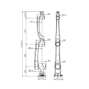 Robot Industrial Colaborativo de Bajo Costo, Automático, de 6 Ejes, Multiarticulado, con Carga Útil de 10 kg, Radio de Trabajo de 1000 mm, para Soldadura y Corte Láser - Product Image 3