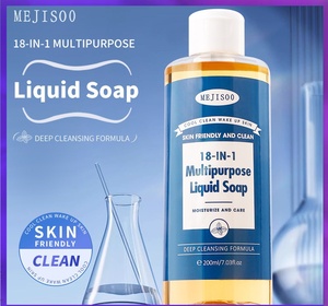 <span class=keywords><strong>Savon</strong></span> <span class=keywords><strong>liquide</strong></span> de <span class=keywords><strong>Castille</strong></span> pur biologique 18-en-1 aux huiles végétales de menthe poivrée, lavande et arbre à thé, antiseptique, fait main, transparent pour le corps - Product Image 2