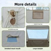 Tente de camping familiale gonflable quatre saisons pour 4-6 personnes, imperméable 3000 mm, protection UV, auvent en tissu Oxford, montage rapide