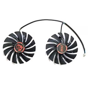 พัดลม GPU 970 GTX 95มม. PLD10010S12HH 6PIN สำหรับ MSI <span class=keywords><strong>GTX970</strong></span> GeForce GTX 970พัดลมคู่สำหรับเล่นเกม - Product Image 5