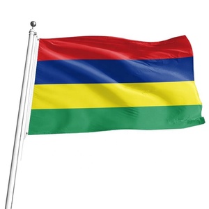 Drapeau national de l'<span class=keywords><strong>île</strong></span> <span class=keywords><strong>Maurice</strong></span> 3x5 pieds Drapeaux du pays mauricien Polyester avec œillets en laiton 3X5 pieds - Product Image 1